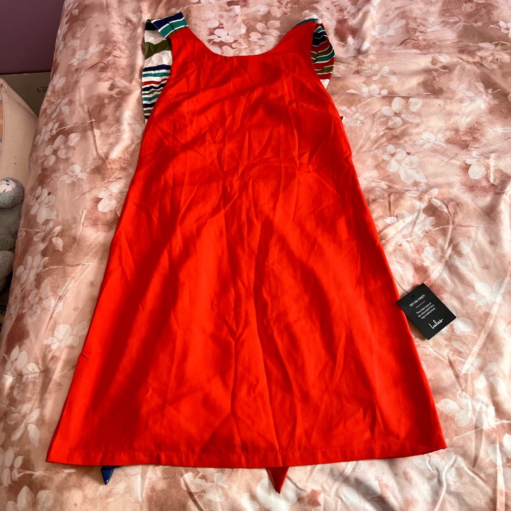 Lulu's Red Sleeveless Scoop Neck Sundress